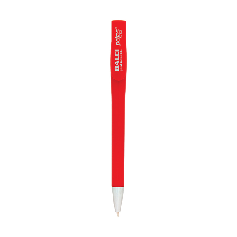444 Kırmızı Çevirmeli Plastik Tükenmez Kalem