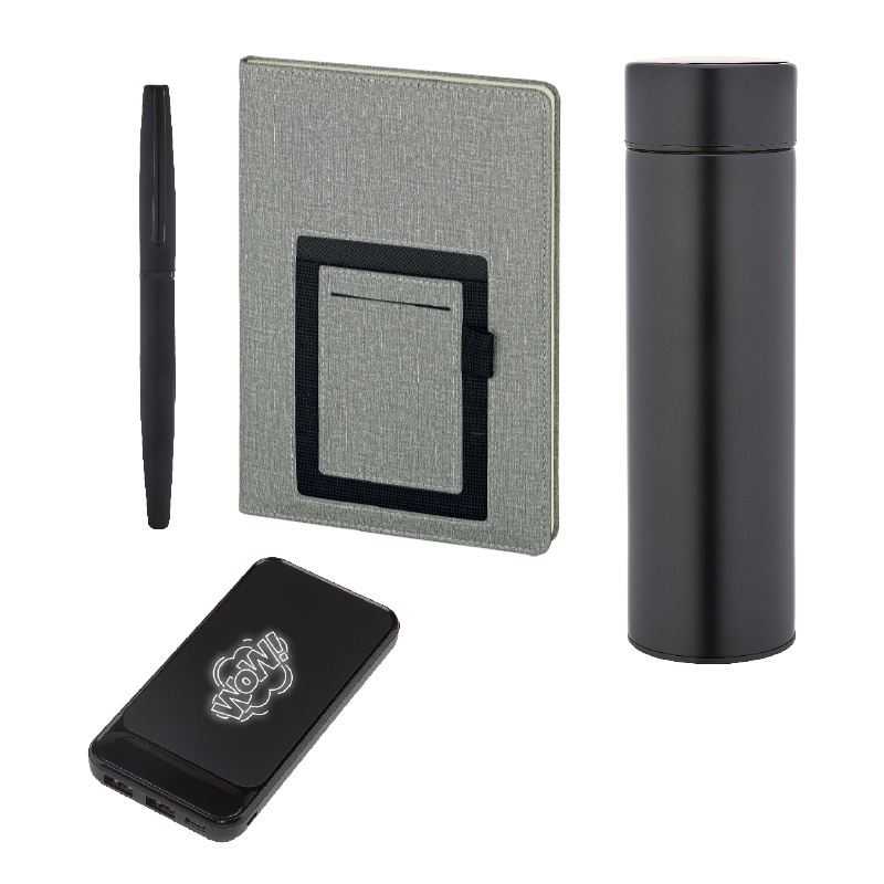 Defter & Kalem & Powerbank & Termos Set