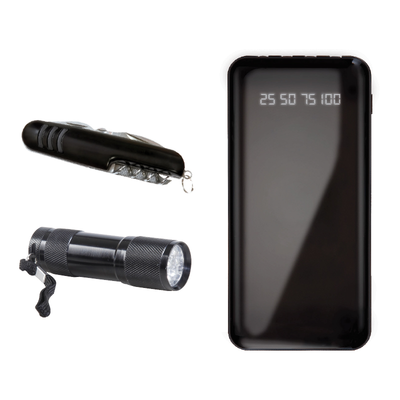 Powerbank & Çakı & Elfeneri Set